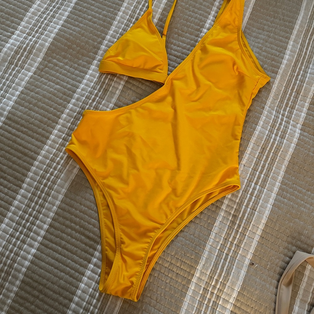 Yellow One Piece Swimsuit